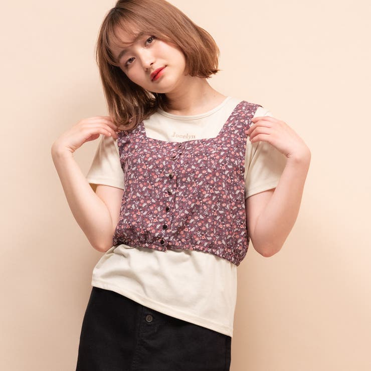 ○Emsexcite○ 2way花柄ビスチェSET[品番：RTGW0001236]｜RETRO