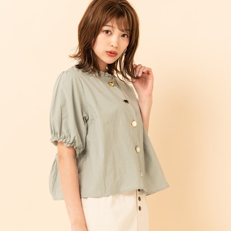 ○Emsexcite○ 半袖色々釦BL[品番：RTGW0001155]｜RETRO GIRL