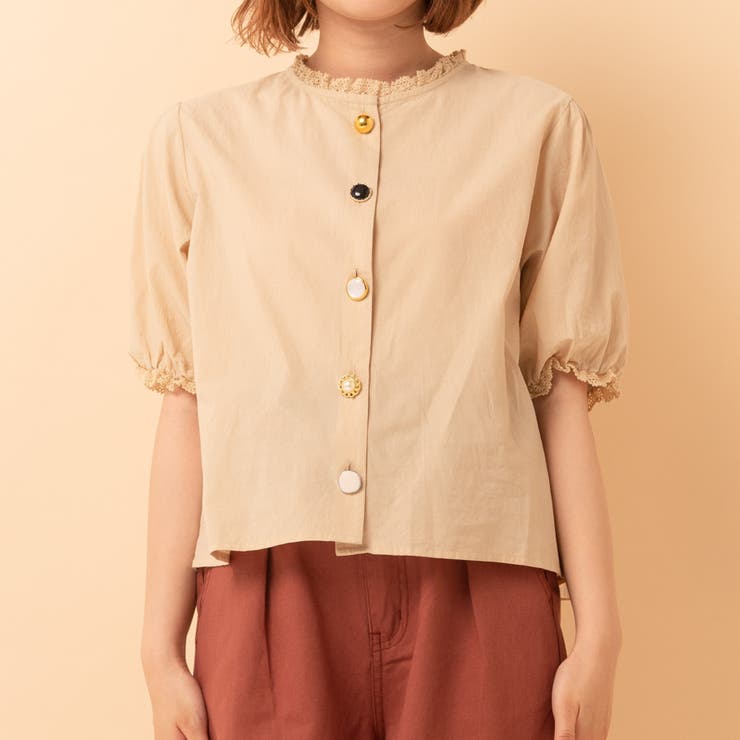 ○Emsexcite○ 半袖色々釦BL[品番：RTGW0001155]｜RETRO GIRL（レトロ