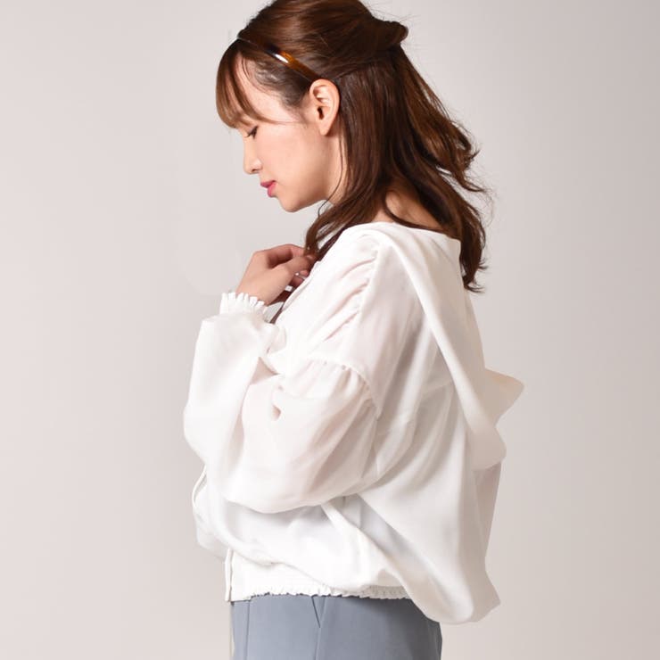 【2024最新】SNSで話題・人気の商品のおすすめアイテム ◇Emsexcite◇ フード付ブラウス[品番：RTGW0001820]｜RETRO シャツ+ブラウス(長袖+七分)