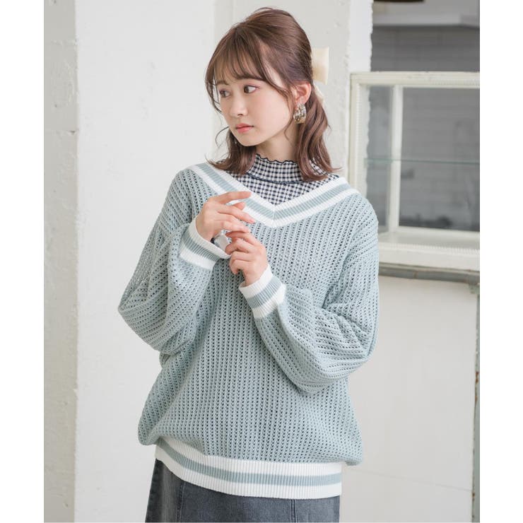ハイゲージフレアニット【オンラインストア限定商品
