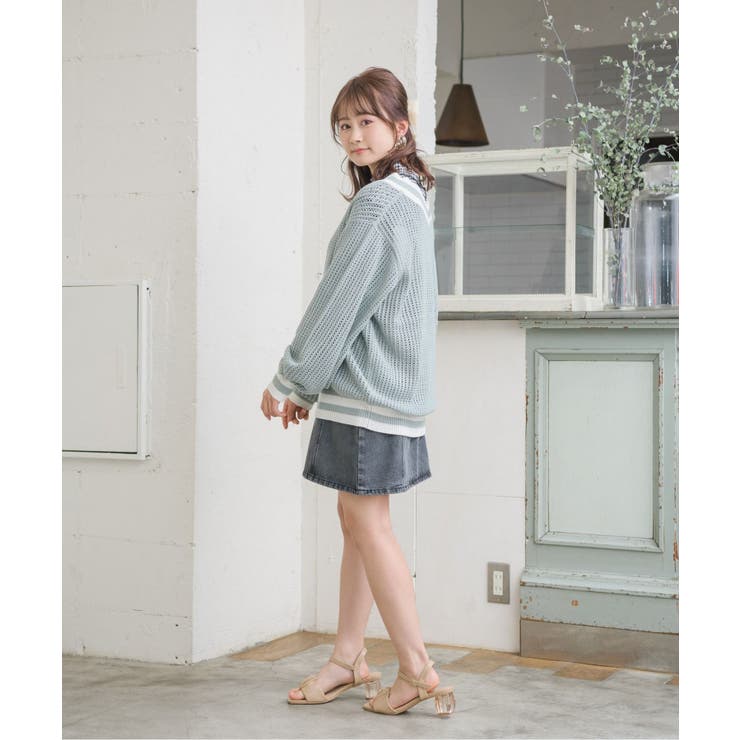 スカシチルデンニット[品番：RTGW0005311]｜RETRO GIRL（レトロ