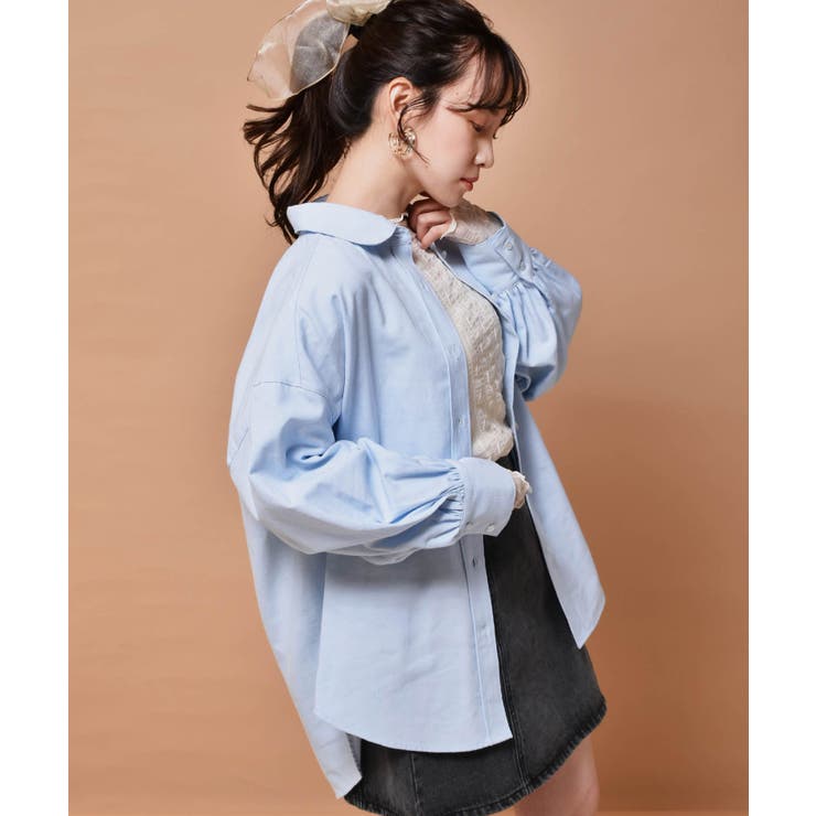 美品❁SINME　 ミニジャケット リネンシャツ おまとめ 肩開きレイヤード風シャツ(120cm サックス): ジュニア