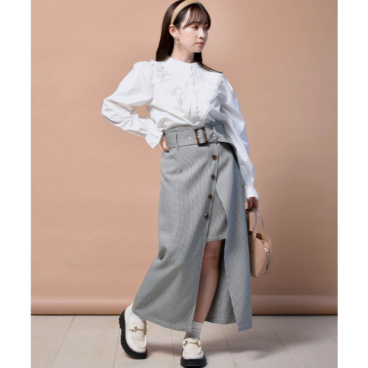 ジャボ風フリルブラウス | レディース服・レディース