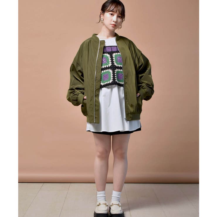 オリーブグリーン MA-1ジャケットカーキ