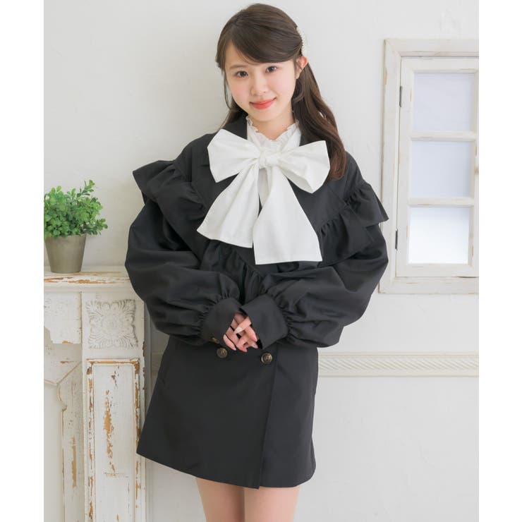 3/31売りに行きます。美品 FRAY I.D⭐︎フリルボリューム袖トレンチコート FRAY I.D（フレイアイディー）の「フリルボリューム袖トレンチ
