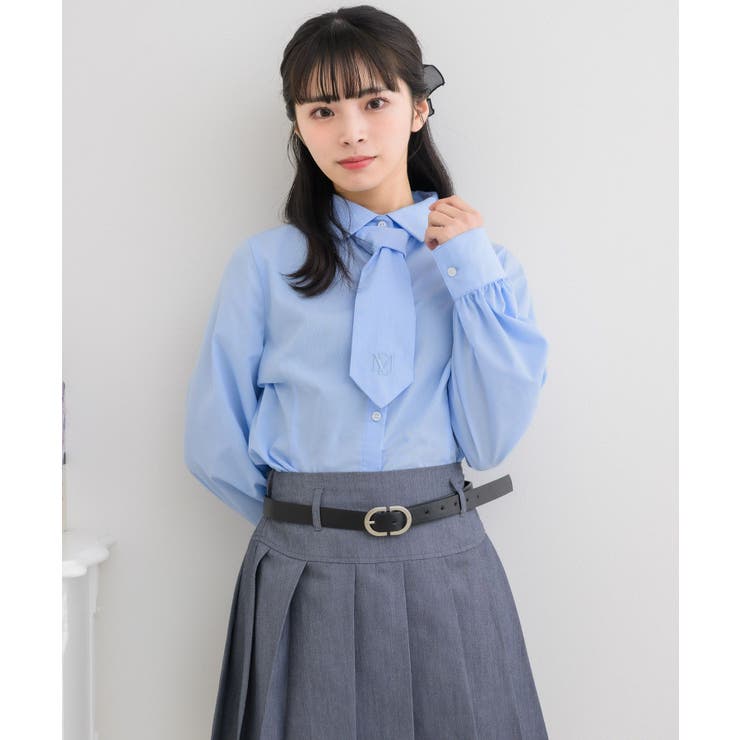 ロゴ刺繍ネクタイSH[品番：RTGW0007724]｜RETRO  GIRL（レトロガール）のレディースファッション通販｜SHOPLIST（ショップリスト）