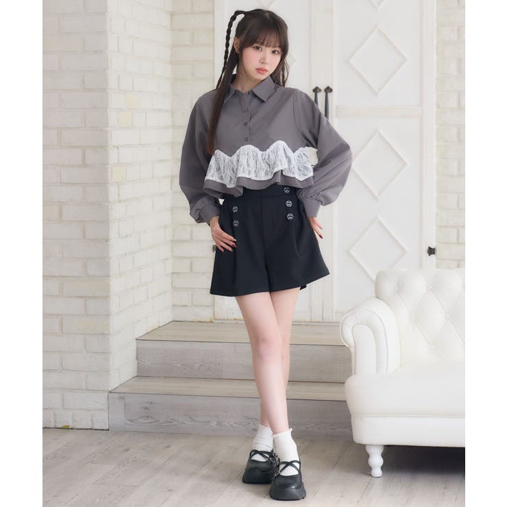 ペプラム裾レースSH | RETRO GIRL | 詳細画像13 