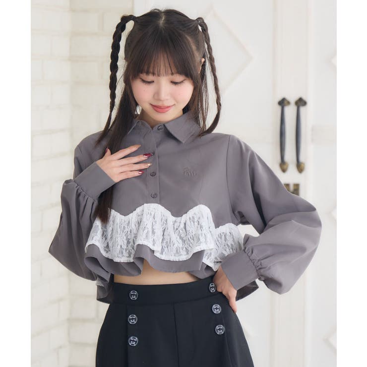 ペプラム裾レースSH | RETRO GIRL | 詳細画像17 