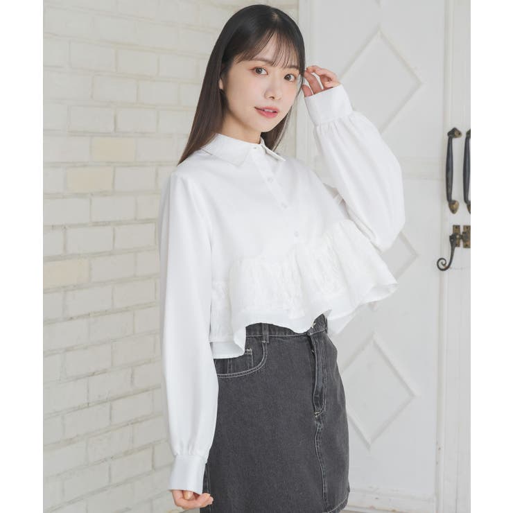 ペプラム裾レースSH | RETRO GIRL | 詳細画像9 