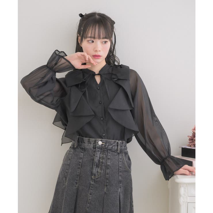 肩リボンフリルBL | RETRO GIRL | 詳細画像8 