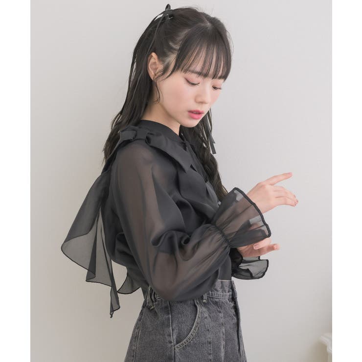 肩リボンフリルBL | RETRO GIRL | 詳細画像9 