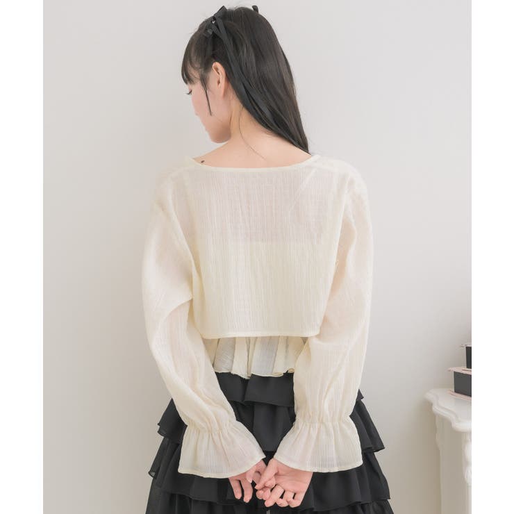 リボンステッチキャミ＆ボレロSET | RETRO GIRL | 詳細画像10 