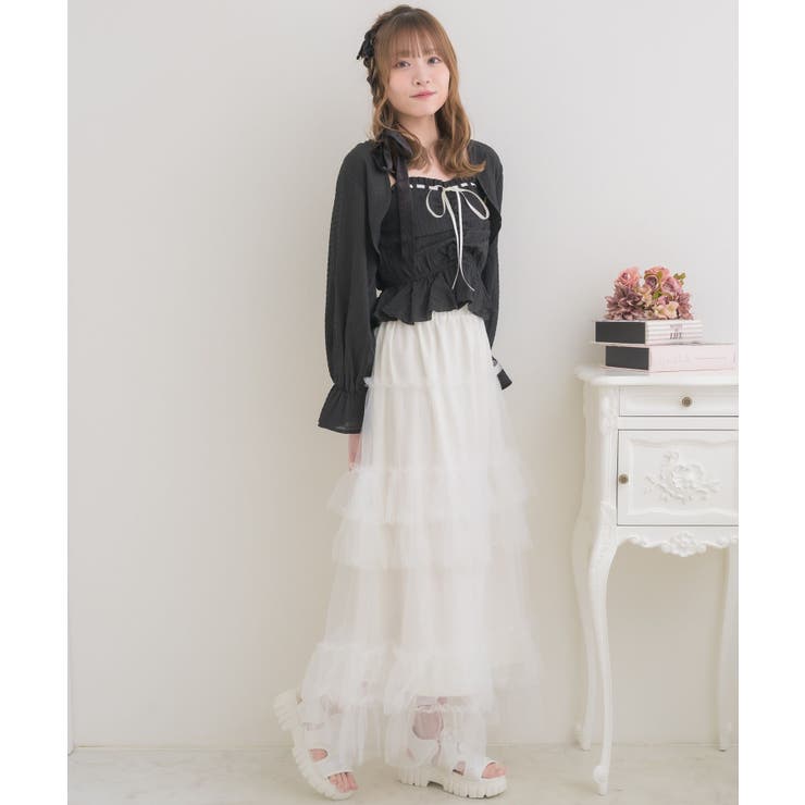 リボンステッチキャミ＆ボレロSET | RETRO GIRL | 詳細画像21 