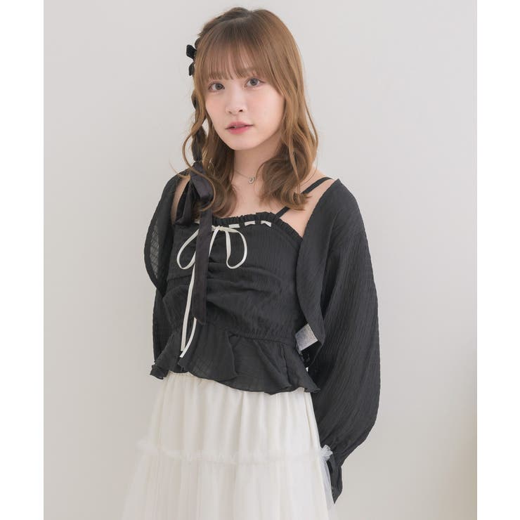 リボンステッチキャミ＆ボレロSET | RETRO GIRL | 詳細画像26 