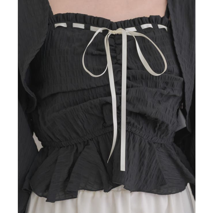 リボンステッチキャミ＆ボレロSET | RETRO GIRL | 詳細画像36 