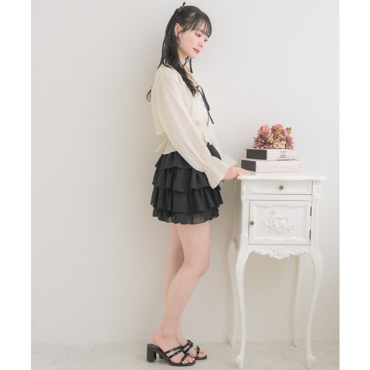 リボンステッチキャミ＆ボレロSET | RETRO GIRL | 詳細画像4 