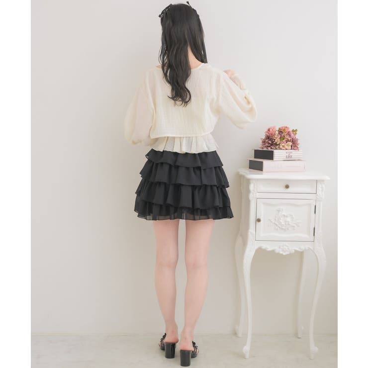 リボンステッチキャミ＆ボレロSET | RETRO GIRL | 詳細画像6 