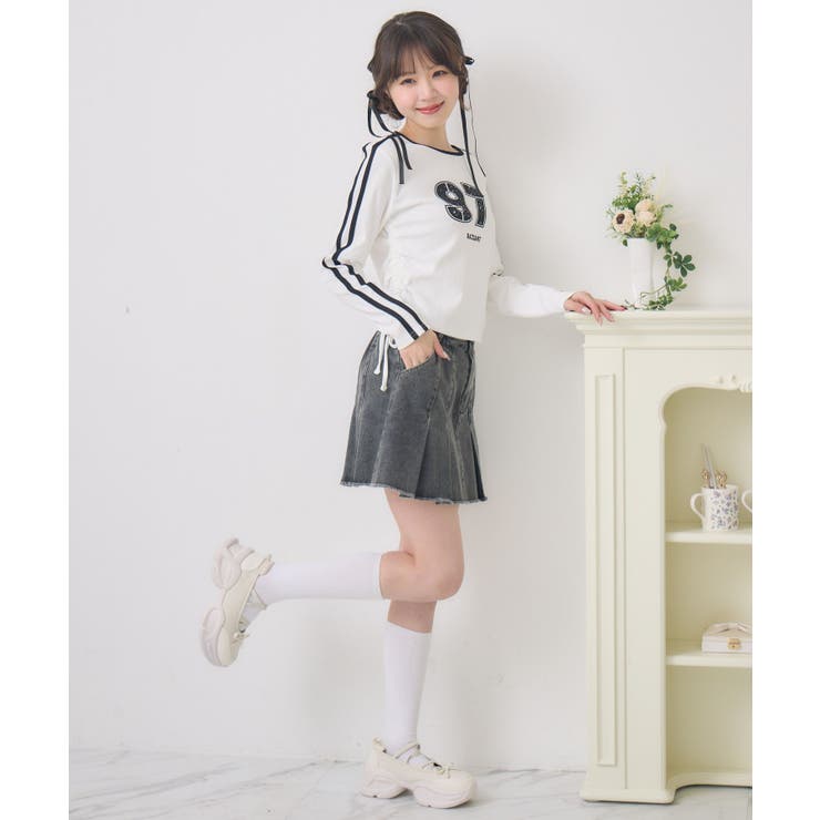 袖ラインドロストTEE | RETRO GIRL | 詳細画像14 