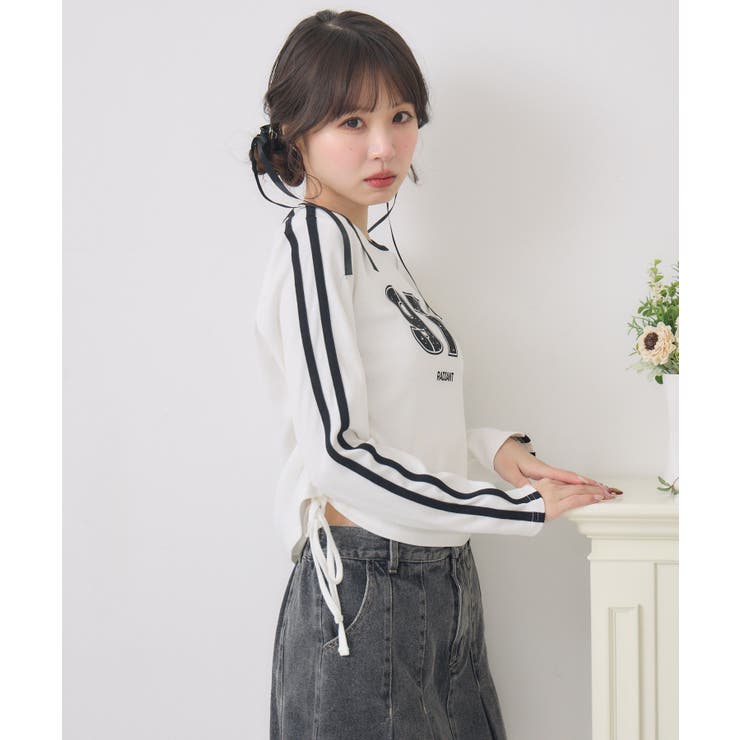 袖ラインドロストTEE | RETRO GIRL | 詳細画像18 