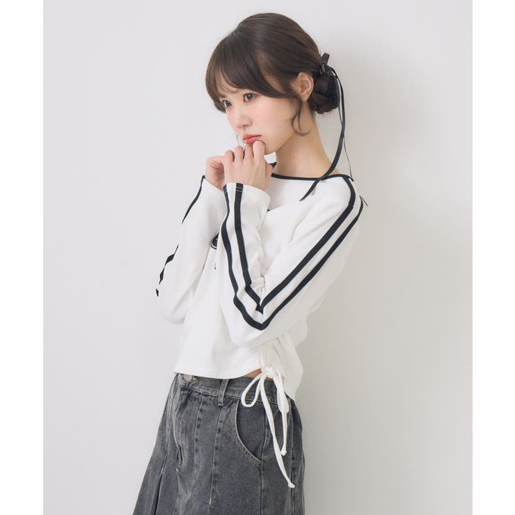 袖ラインドロストTEE | RETRO GIRL | 詳細画像19 