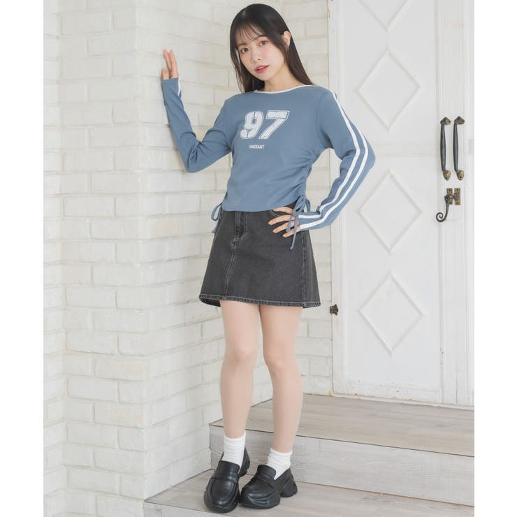 袖ラインドロストTEE | RETRO GIRL | 詳細画像3 