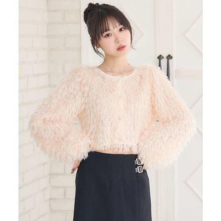 シャイニーフェザーCTカーデ | RETRO GIRL | 詳細画像14 