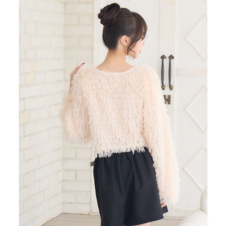 シャイニーフェザーCTカーデ | RETRO GIRL | 詳細画像17 