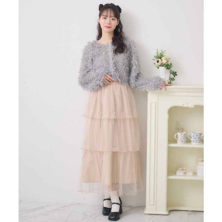 シャイニーフェザーCTカーデ | RETRO GIRL | 詳細画像18 