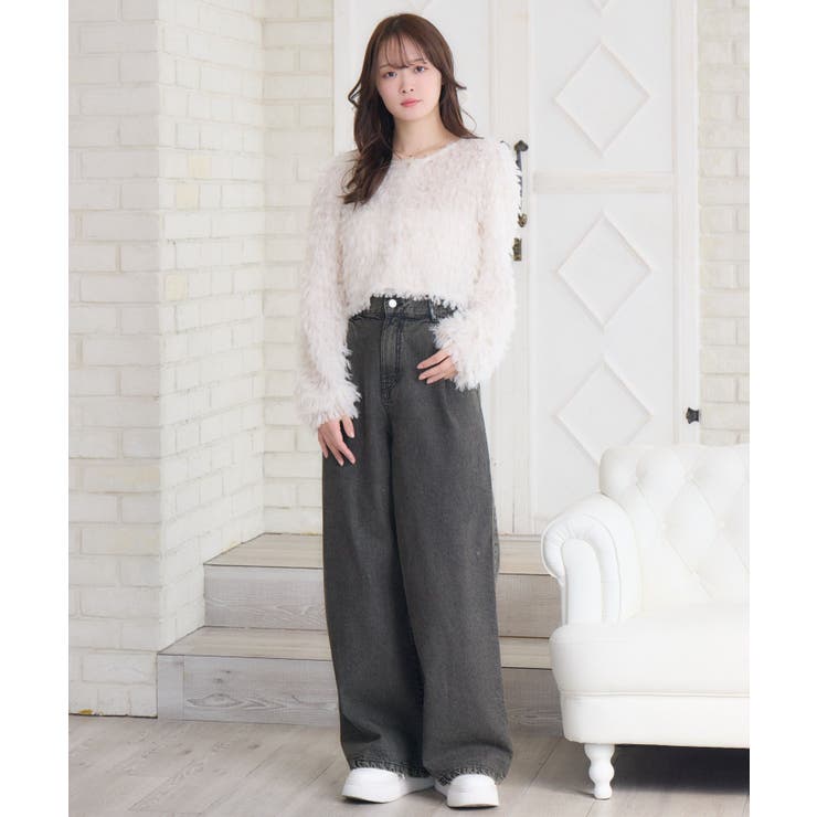 シャイニーフェザーCTカーデ | RETRO GIRL | 詳細画像2 