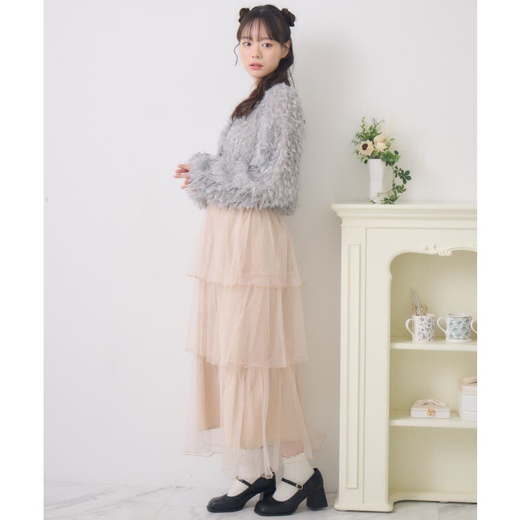 シャイニーフェザーCTカーデ | RETRO GIRL | 詳細画像20 