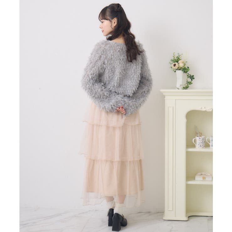 シャイニーフェザーCTカーデ | RETRO GIRL | 詳細画像21 