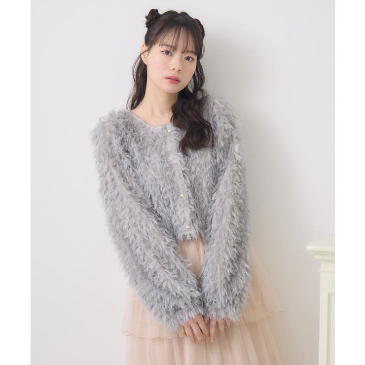 シャイニーフェザーCTカーデ | RETRO GIRL | 詳細画像22 