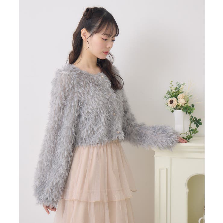 シャイニーフェザーCTカーデ | RETRO GIRL | 詳細画像23 