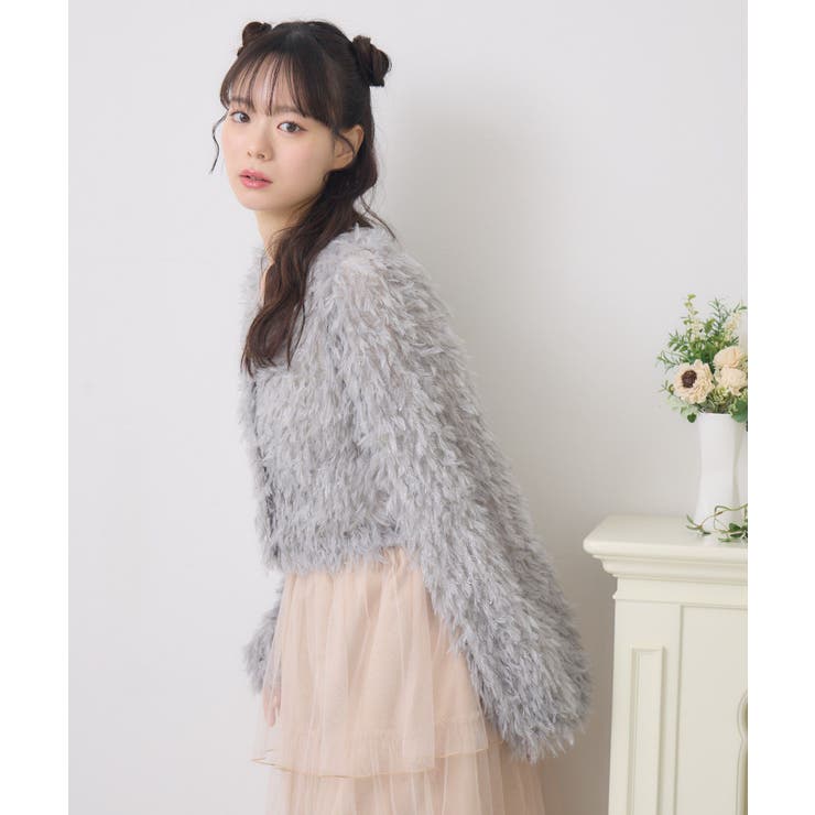 シャイニーフェザーCTカーデ | RETRO GIRL | 詳細画像24 