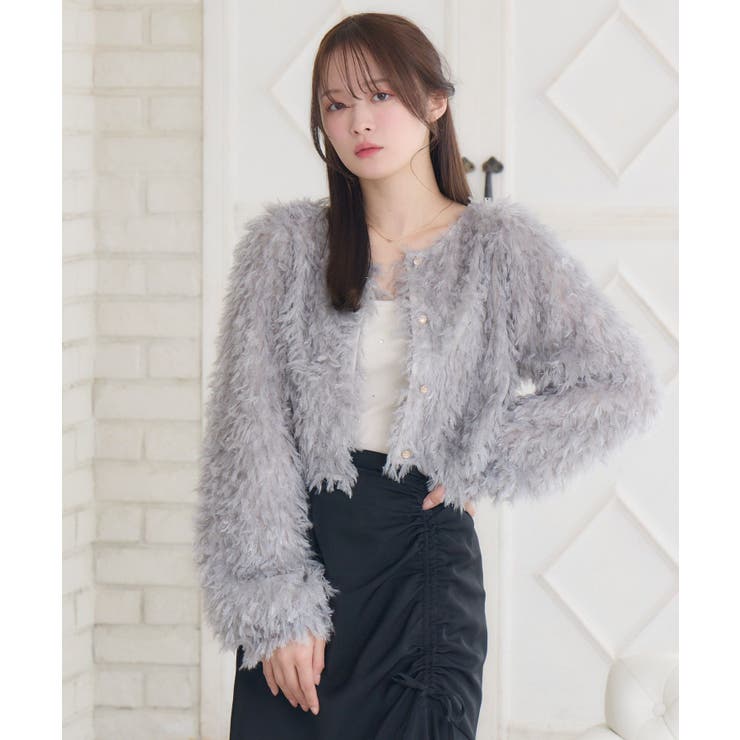 シャイニーフェザーCTカーデ | RETRO GIRL | 詳細画像27 