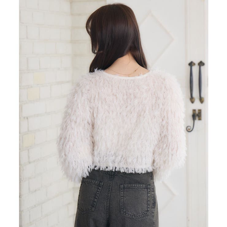 シャイニーフェザーCTカーデ | RETRO GIRL | 詳細画像9 