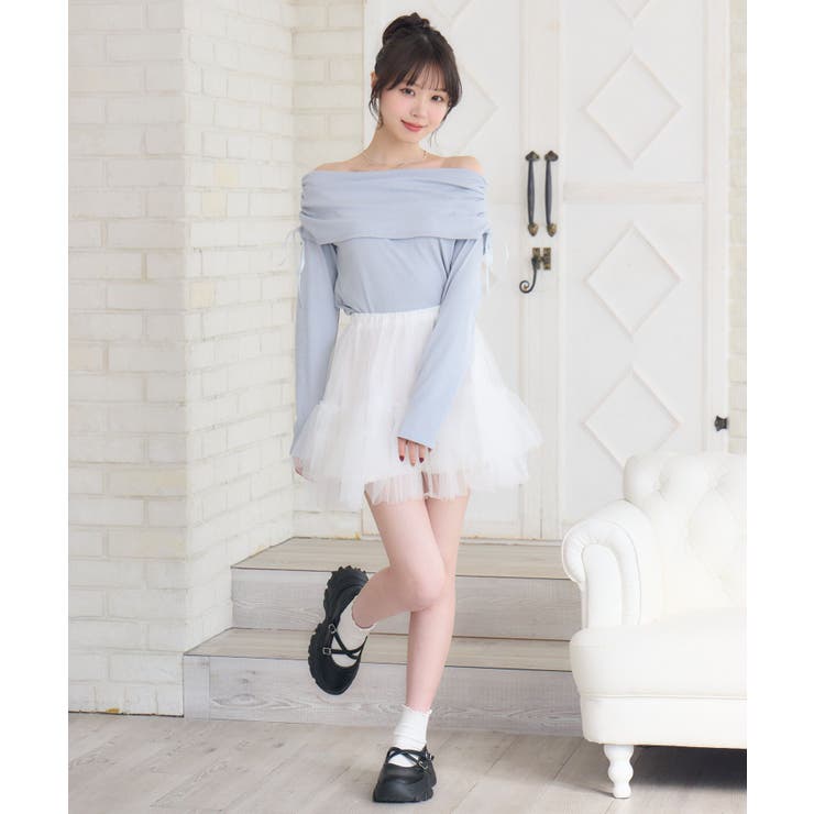 リボン付きオフショルCT | RETRO GIRL | 詳細画像21 