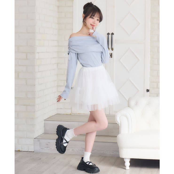 リボン付きオフショルCT | RETRO GIRL | 詳細画像22 