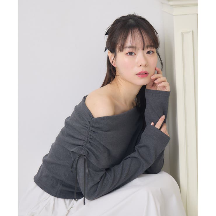 リボン付きオフショルCT | RETRO GIRL | 詳細画像3 