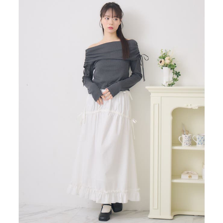 リボン付きオフショルCT | RETRO GIRL | 詳細画像4 