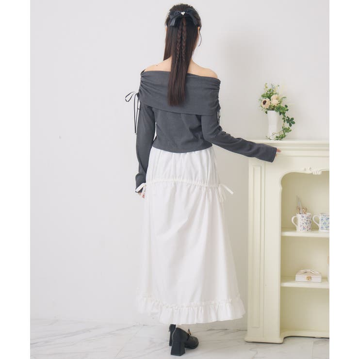 リボン付きオフショルCT | RETRO GIRL | 詳細画像7 