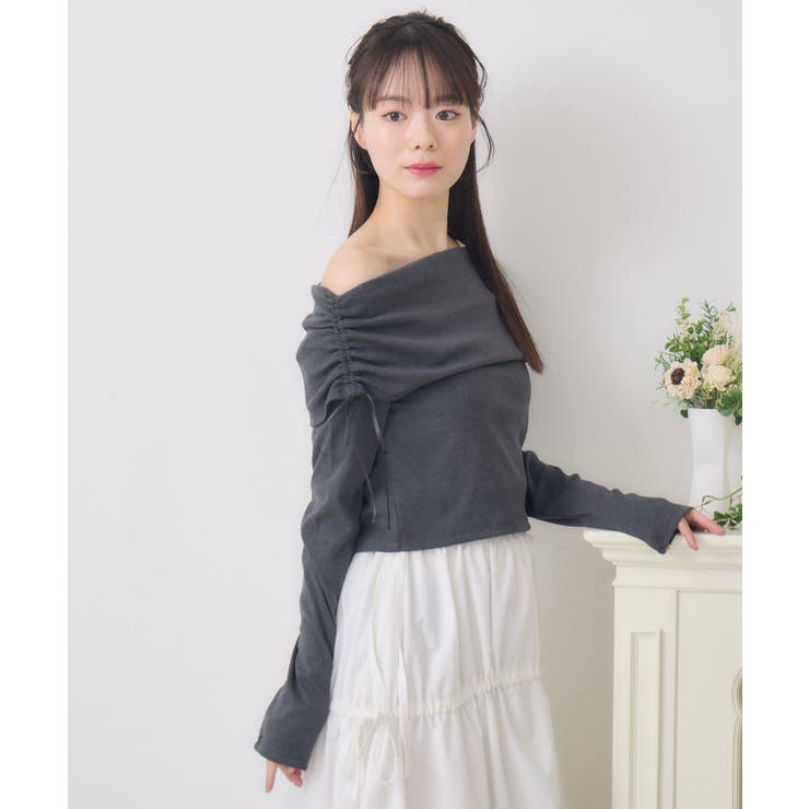 リボン付きオフショルCT | RETRO GIRL | 詳細画像9 