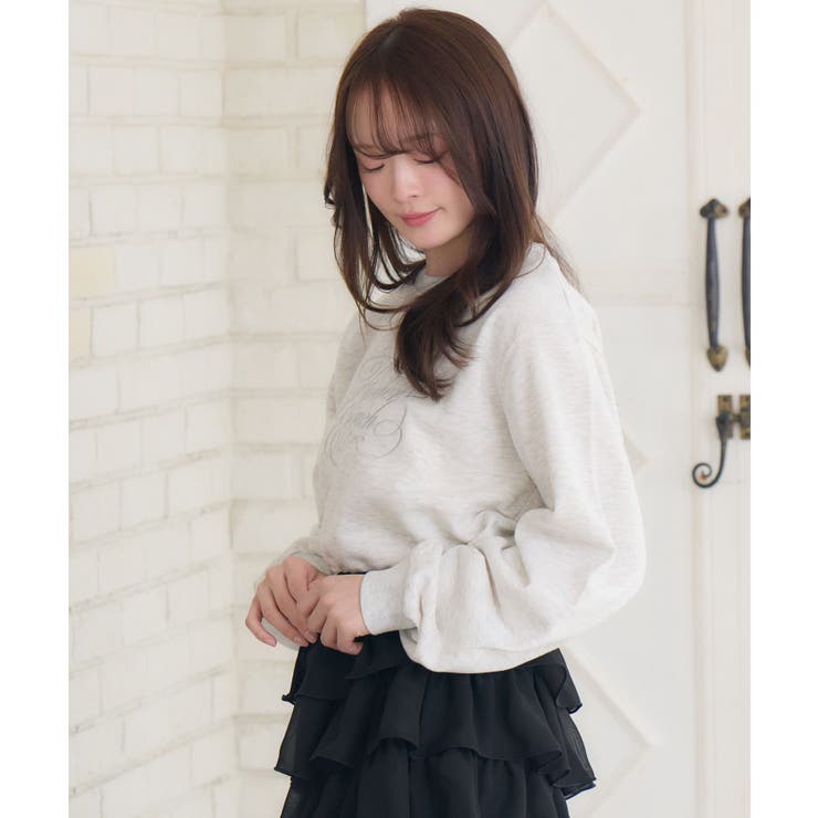 ラメ刺繍ロゴトレーナー | RETRO GIRL | 詳細画像11 