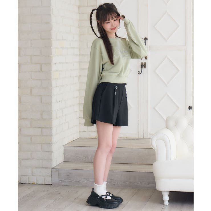 ラメ刺繍ロゴトレーナー | RETRO GIRL | 詳細画像14 