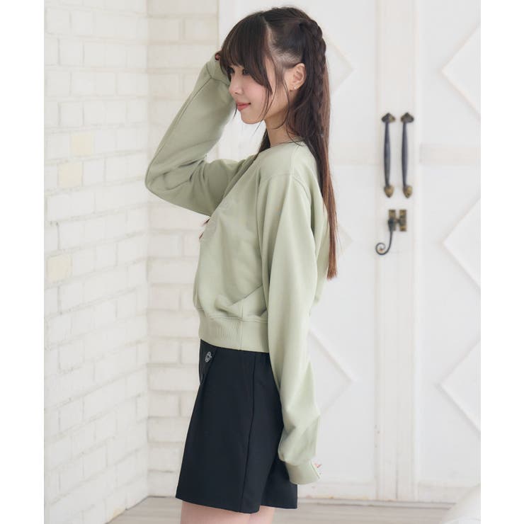 ラメ刺繍ロゴトレーナー | RETRO GIRL | 詳細画像19 