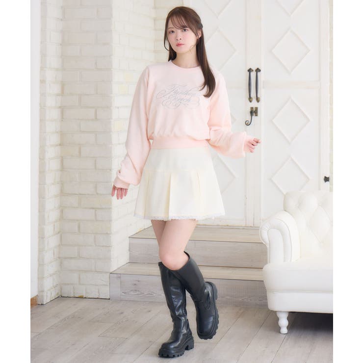 ラメ刺繍ロゴトレーナー | RETRO GIRL | 詳細画像21 