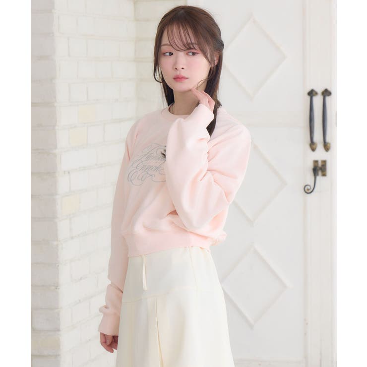 ラメ刺繍ロゴトレーナー | RETRO GIRL | 詳細画像27 