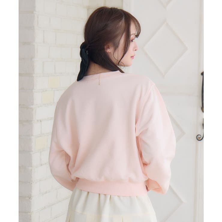 ラメ刺繍ロゴトレーナー | RETRO GIRL | 詳細画像28 