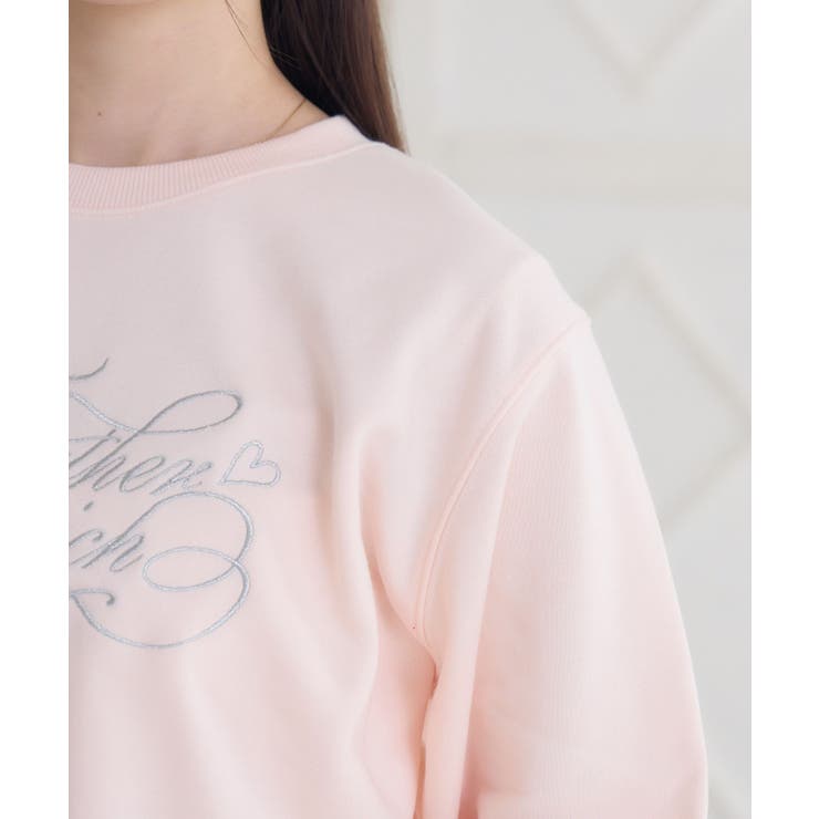 ラメ刺繍ロゴトレーナー | RETRO GIRL | 詳細画像30 